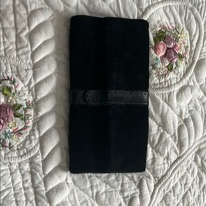 Chic Black Clutch with Strap